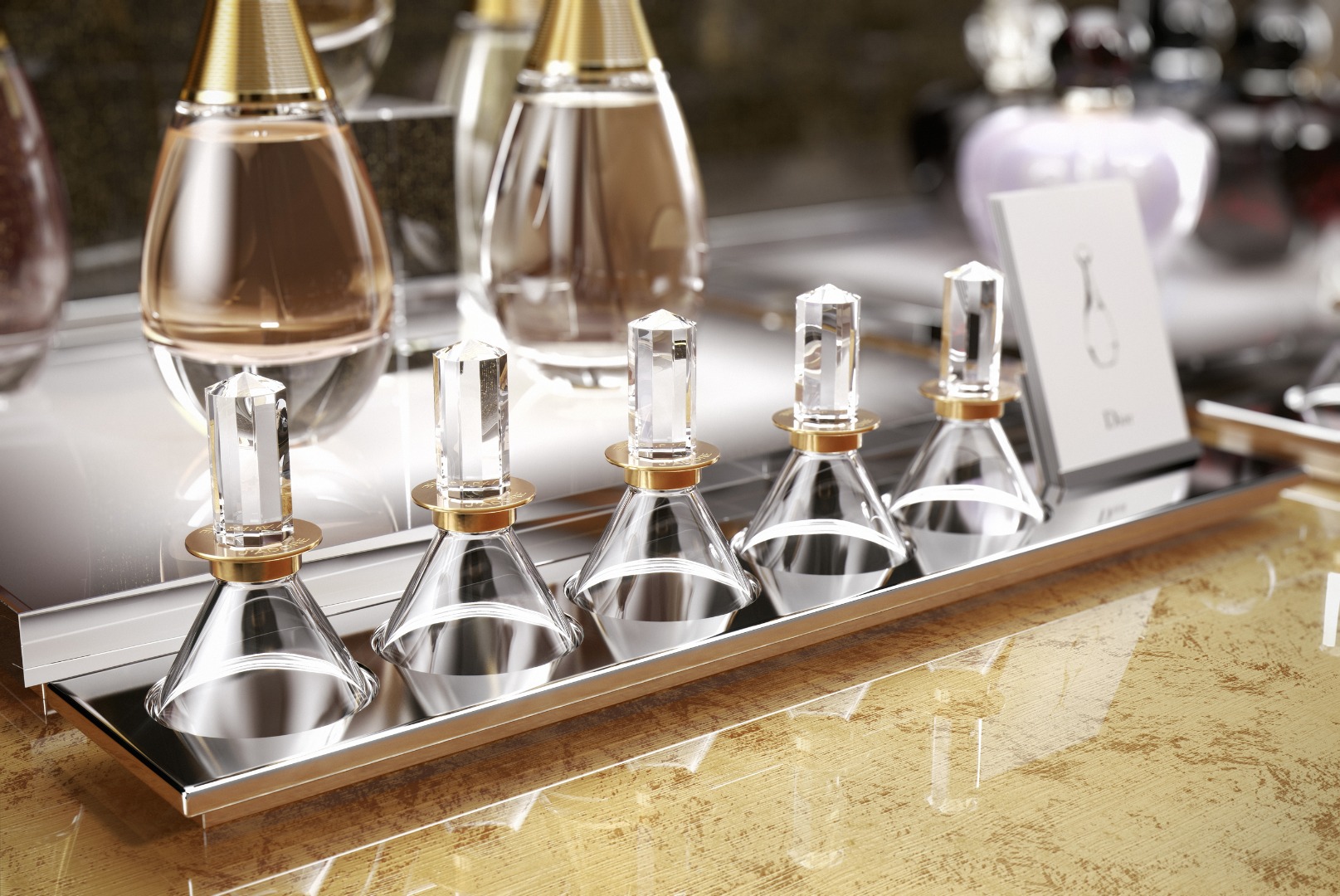 LSN News Pure and simple Dior’s glass perfume testers reflect the